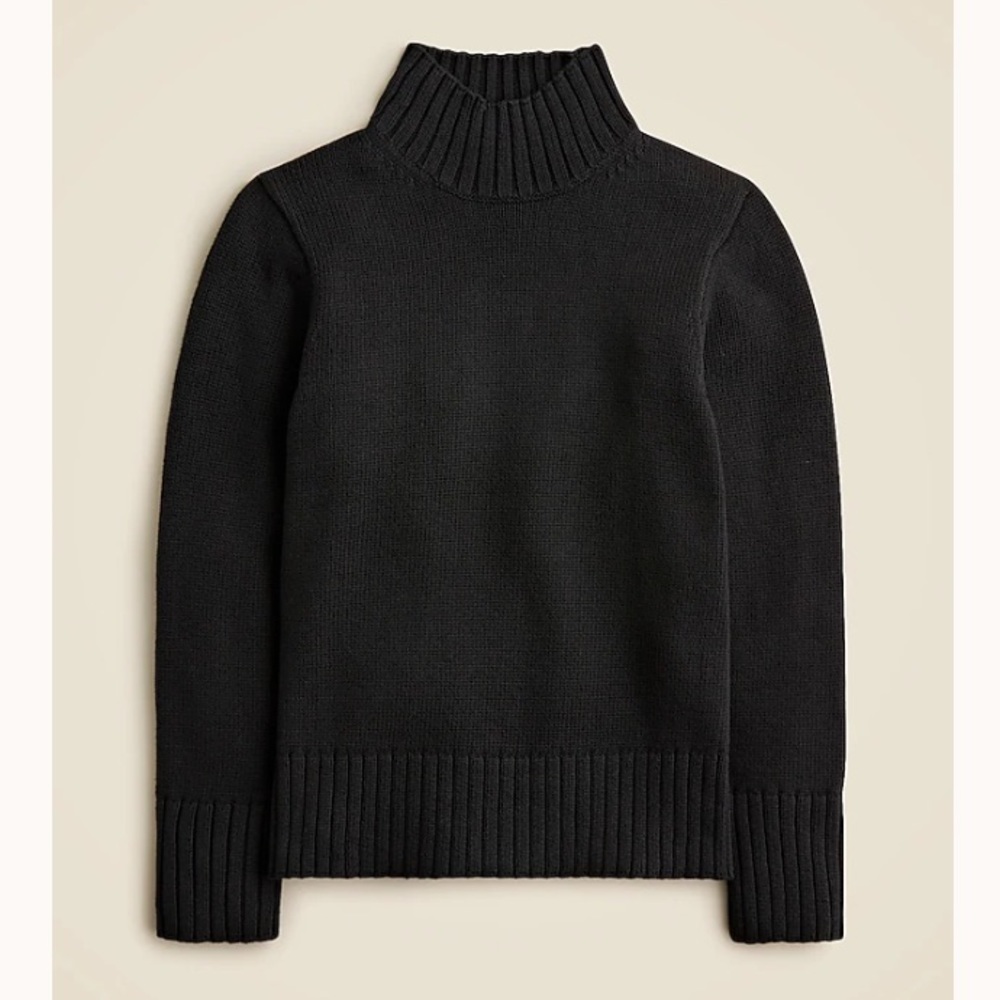 NWT! J Crew cotton turtleneck sweater